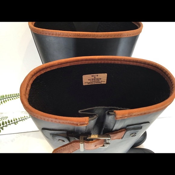 SPERRY TOP SIDER WALKER HAZE RUBBER TALL BOOTS 9 - Picture 5 of 10